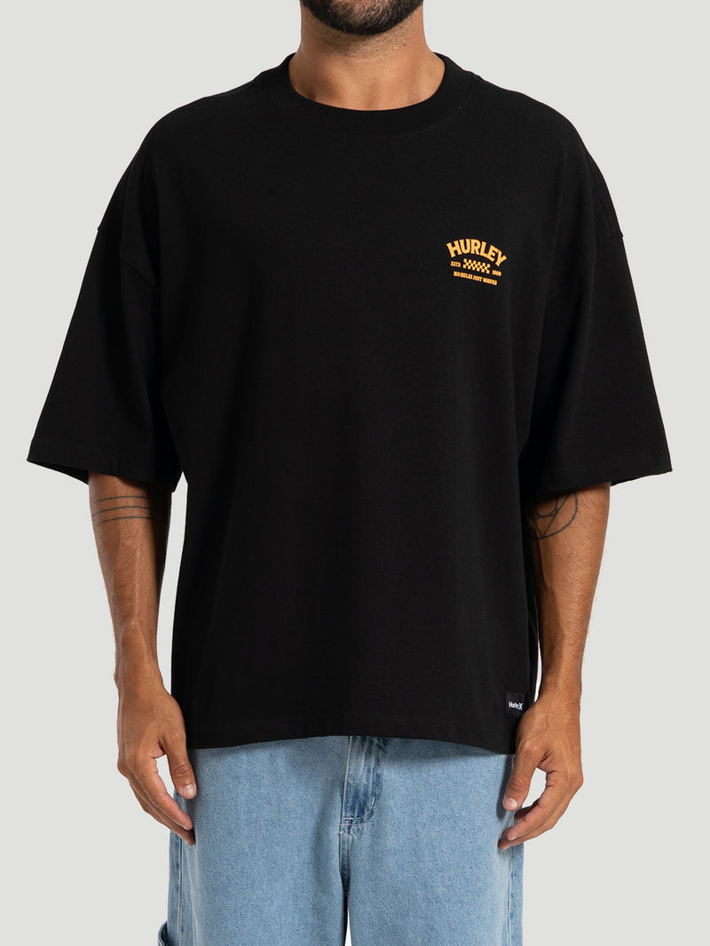 Camiseta Box No Rules Hurley Preta