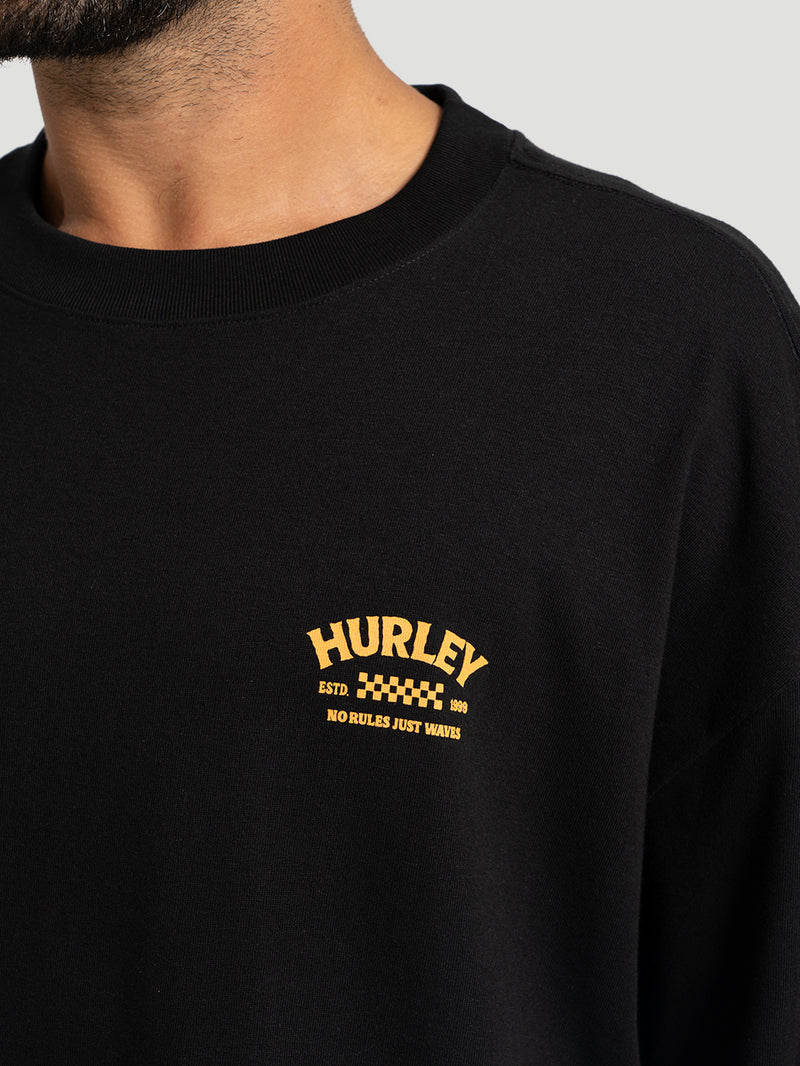 Camiseta Box No Rules Hurley Preta