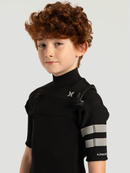 Long John Juvenil Hurley Advant 2/2mm SS Fullsuit Preto