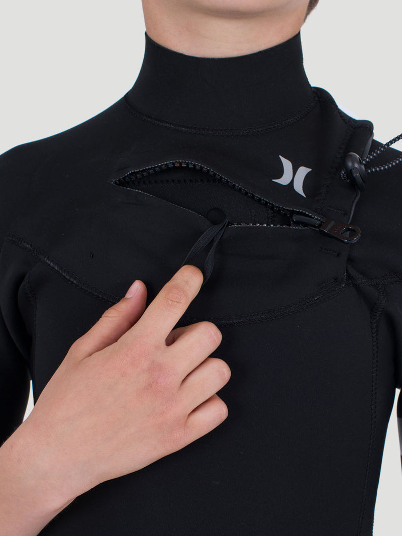 Long John Juvenil Hurley Advant 2/2mm SS Fullsuit Preto