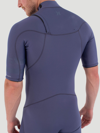 Long John Hurley Air 2/2mm Fullsuit Manga Curta Masculino Cinza Chumbo