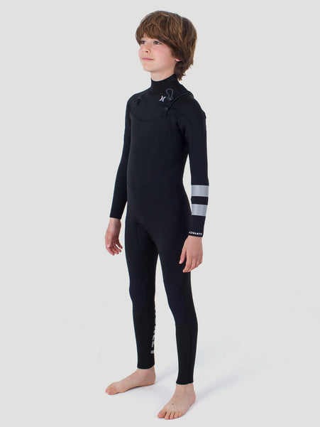 Long John Juvenil Hurley Advant 3/2mm SS Fullsuit Preto