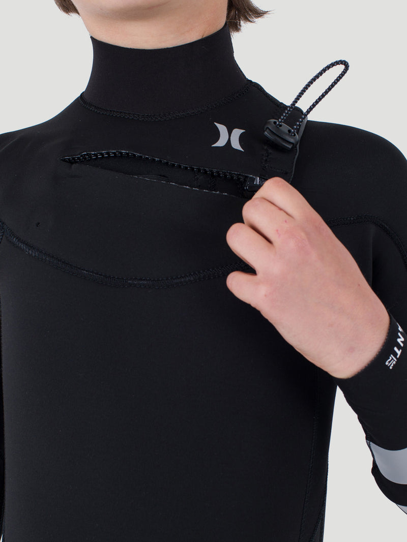 Long John Juvenil Hurley Advant 3/2mm SS Fullsuit Preto