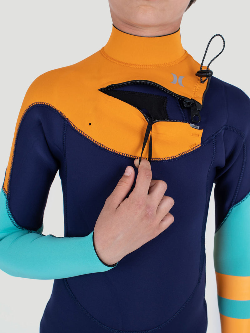 Long John Juvenil Hurley Advant 3/2mm SS Fullsuit Marinho