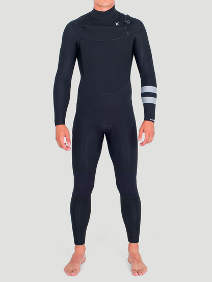 Long John Hurley Advant 4/3mm Fullsuit Neoprene Masculino Preto Surf Chest Zip