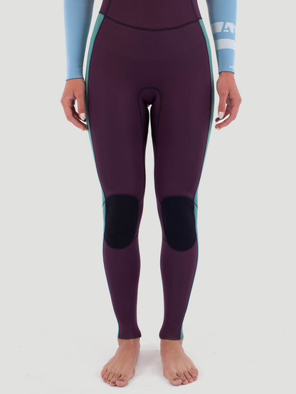Long John Hurley Feminino Advant 3/2mm Fullsuit Degradê Roxo e Azul