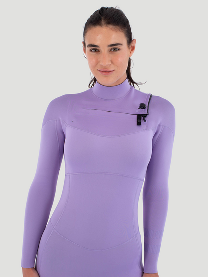 Long John Hurley Feminino AIR 3/2mm Fullsuit Lilás