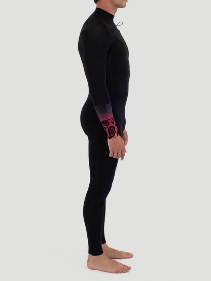 Long John Hurley AIR 3/2mm Bubble Fullsuit Preto Degradê