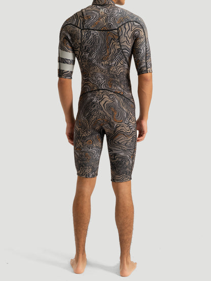 Short John Hurley Advant Printed 2/2MM SS Springsuit
