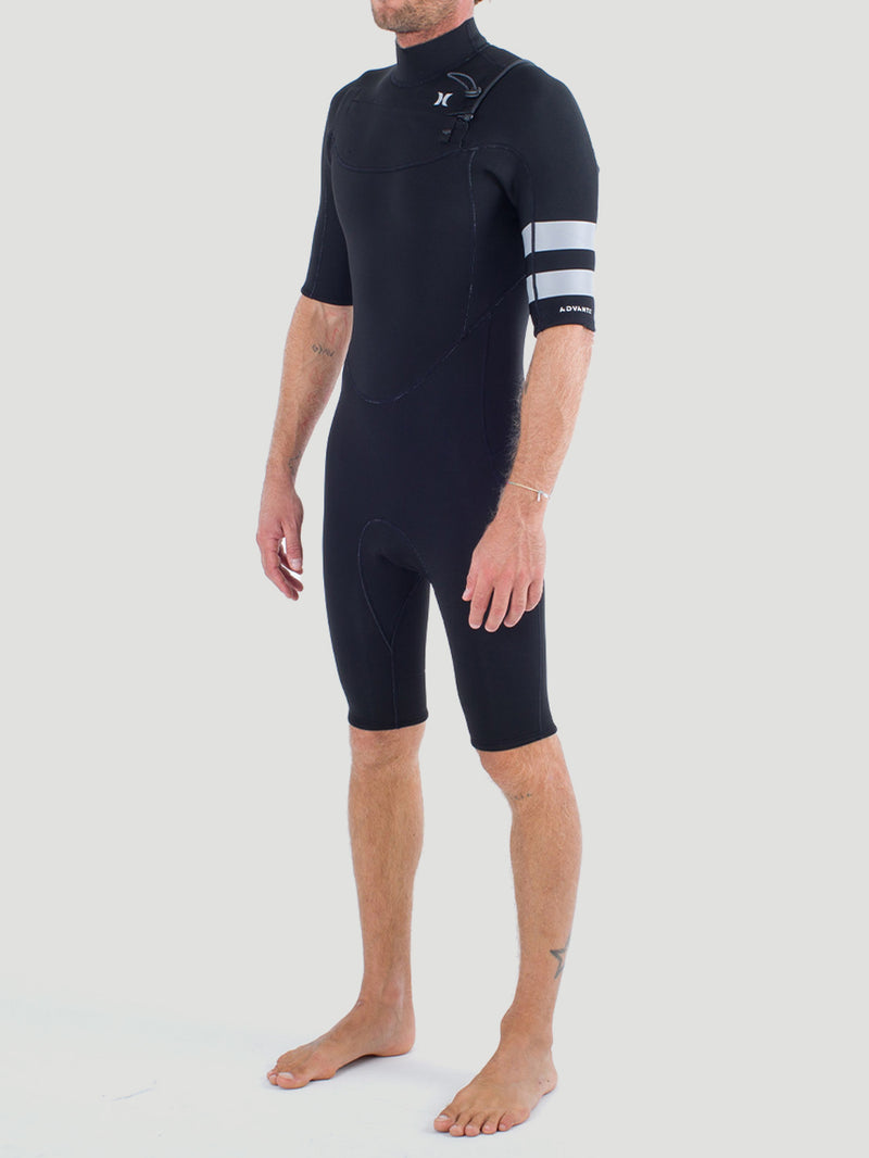 Short John Hurley Advant 2/2mm SS Springsuit Preto