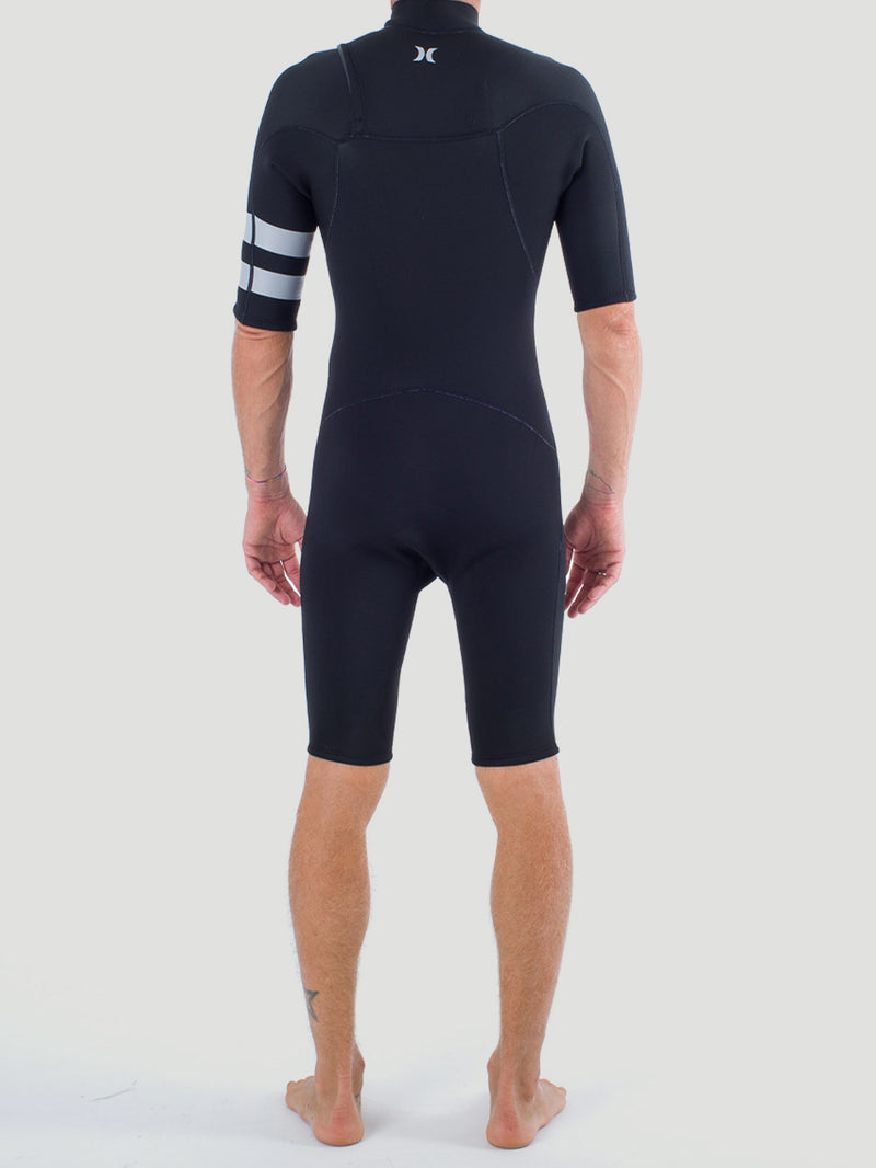 Short John Hurley Advant 2/2mm SS Springsuit Preto