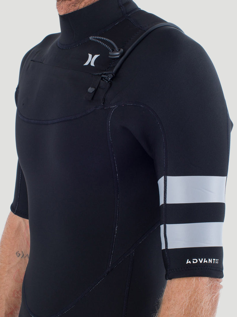 Short John Hurley Advant 2/2mm SS Springsuit Preto