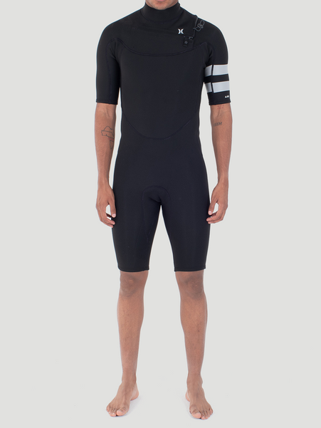 Short John Hurley Air 2/2mm Spring SS Preto