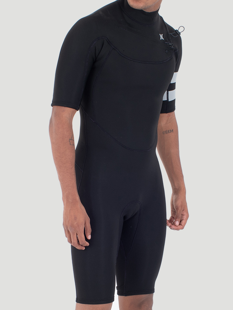 Short John Hurley Air 2/2mm Spring SS Preto