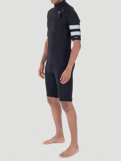 Short John Hurley Air 2/2mm Spring SS Preto