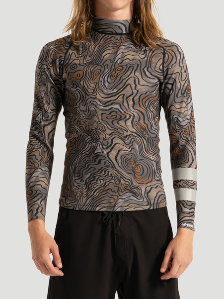 Jaqueta Neoprene Hurley Advant Printed 1mm Black Marbled