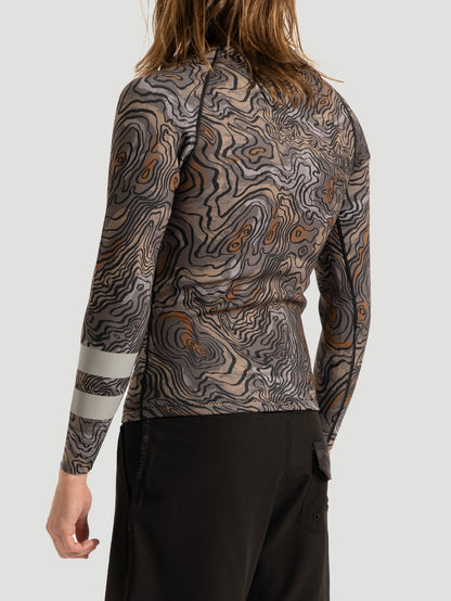 Jaqueta Neoprene Hurley Advant Printed 1mm Black Marbled