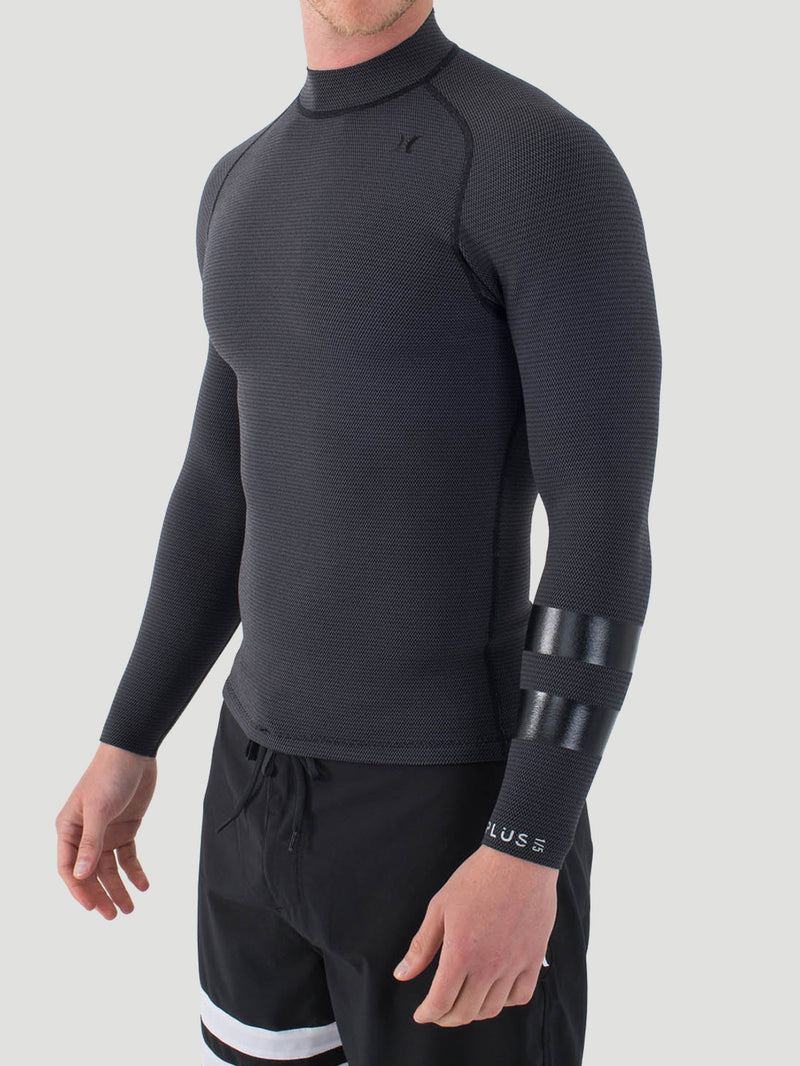 Jaqueta de Neoprene Hurley Plus Jackets Texture 1.5/1mm LS Grafite