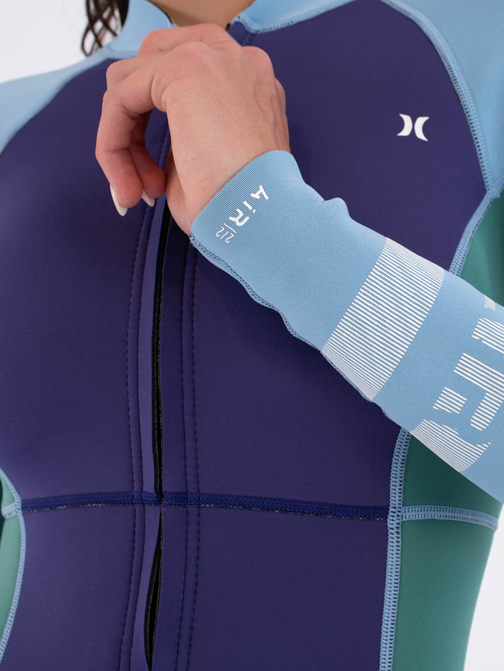 Short John Wetsuit Hurley Feminino AIR 2mm Springsuit Azul