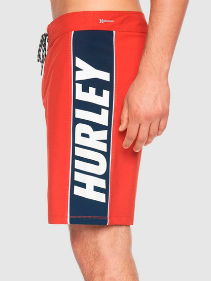 Boardshort Hurley Phantom Fastlane Solid 18" Vermelho