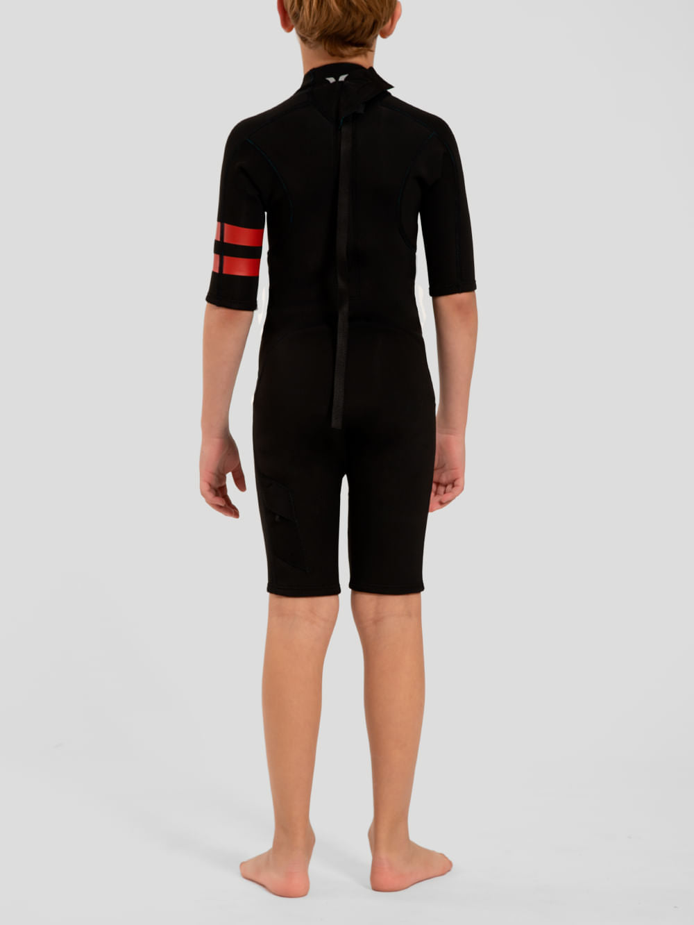 Short John Hurley Juvenil Advantage 2/2mm Springsuit Preto