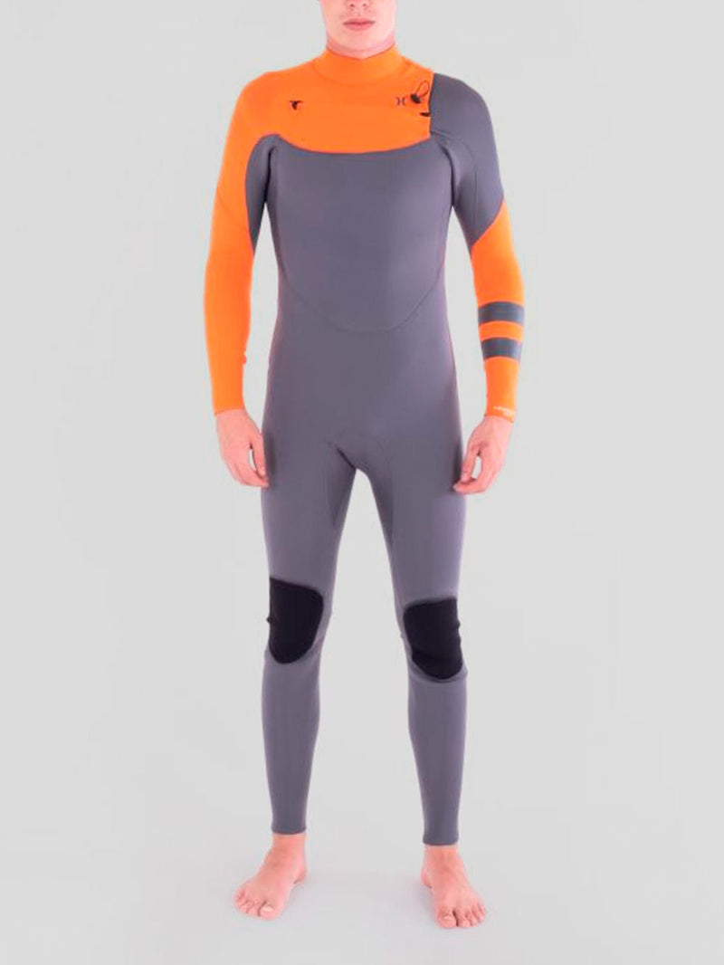 Wetsuit Hurley Advantage 4/3 MM Fullsuit Cinza/Laranja