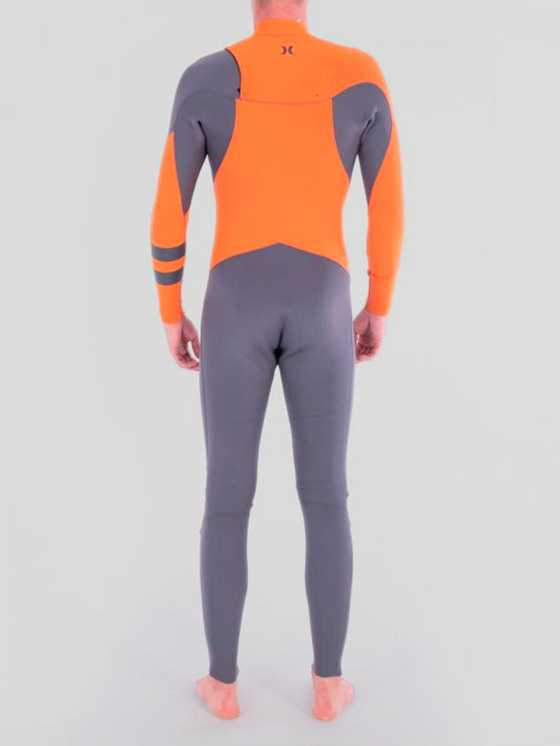 Wetsuit Hurley Advantage 4/3 MM Fullsuit Cinza/Laranja