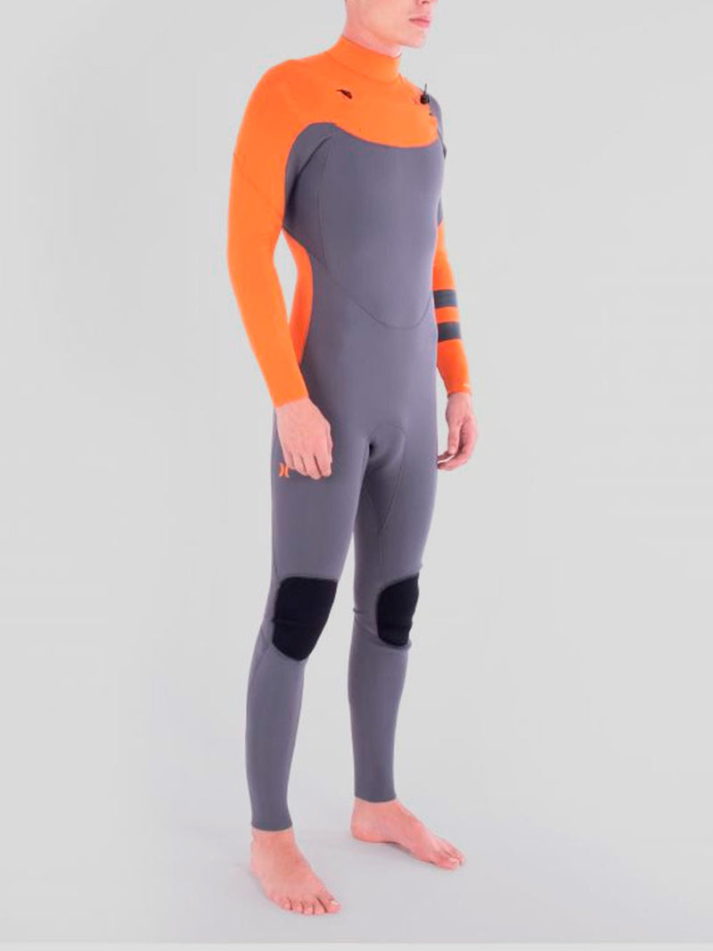 Wetsuit Hurley Advantage 4/3 MM Fullsuit Cinza/Laranja