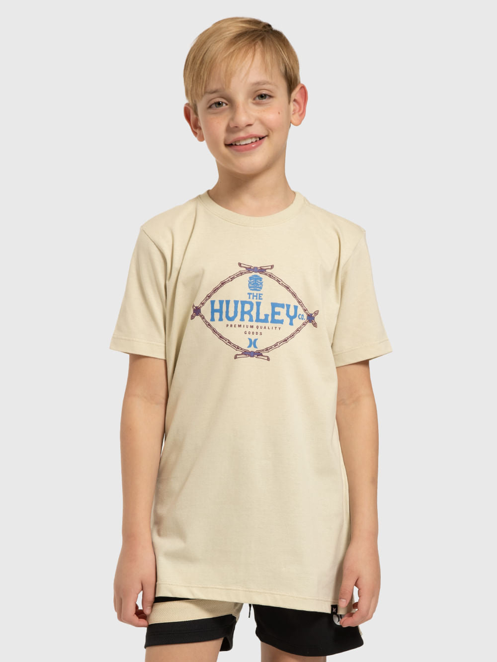 Camiseta Hurley Bamboo Juvenil Amarela