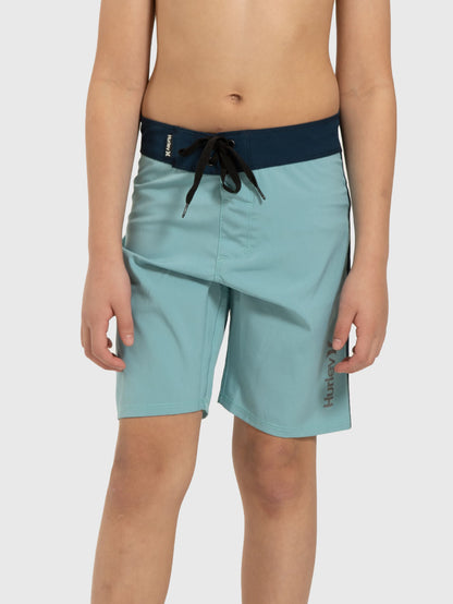 Boardshort Hurley Block Juvenil Turquesa