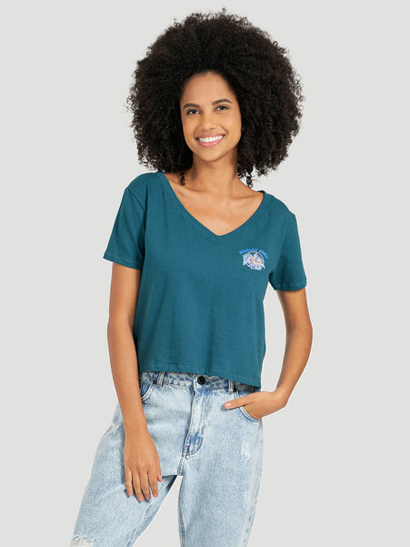 Blusa Hurley Outdoorsy Petróleo