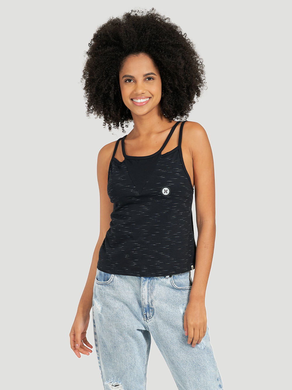 Blusa Hurley Injection Preta