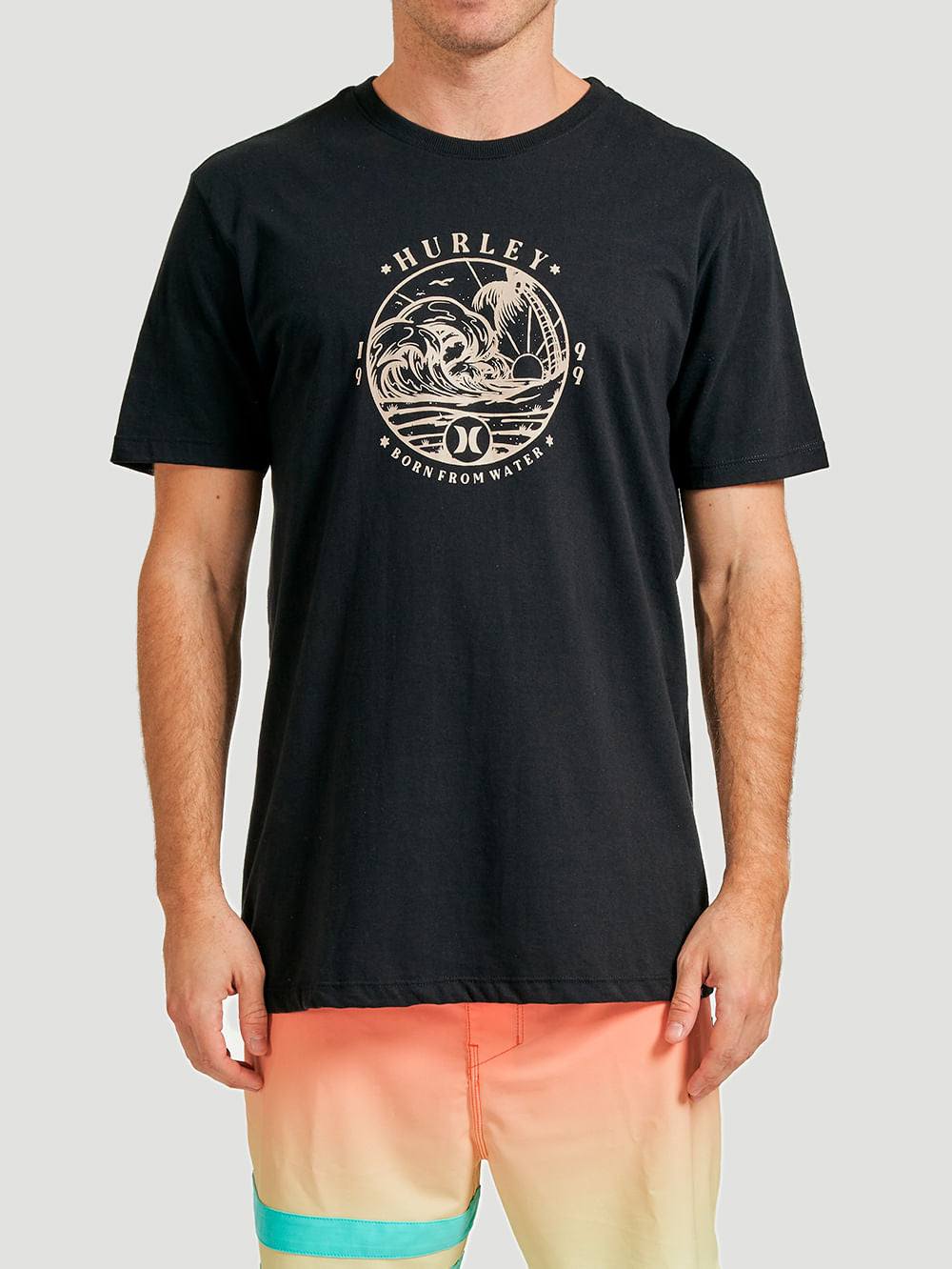 Camiseta Hurley Wave Preto