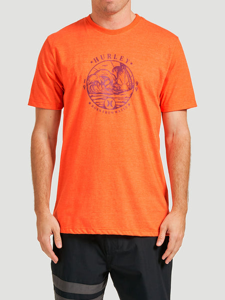 Camiseta Hurley Wave Mescla Vermelho