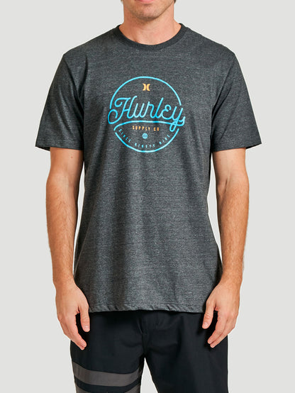 Camiseta Hurley Bold Mescla Preto