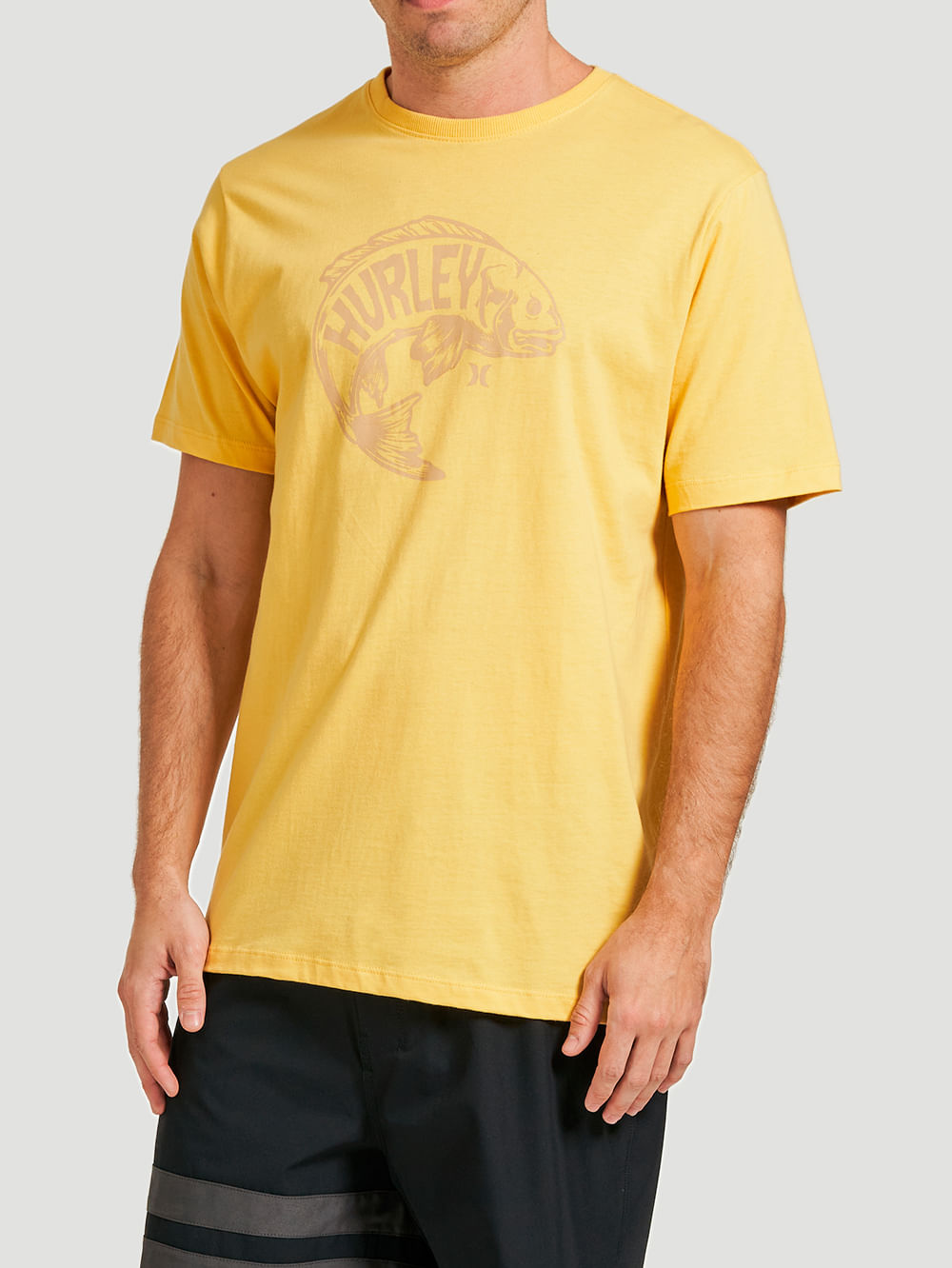 Camiseta Hurley Big Fish Amarelo