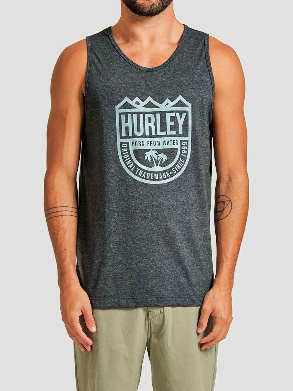 Regata Hurley Vintage Surf Cinza