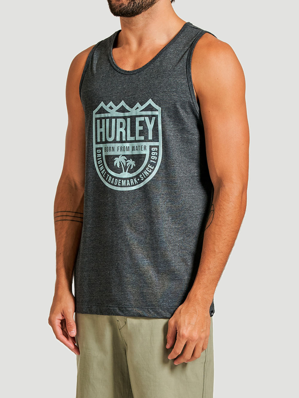 Regata Hurley Vintage Surf Cinza