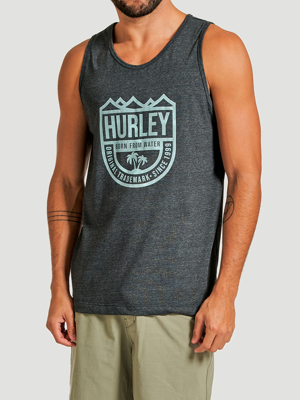 Regata Hurley Vintage Surf Cinza