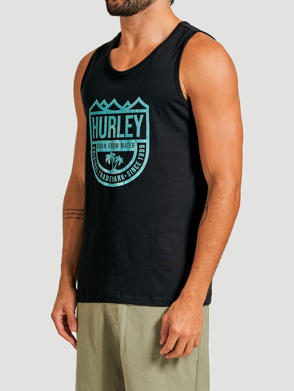 Regata Hurley Vintage Surf Preto