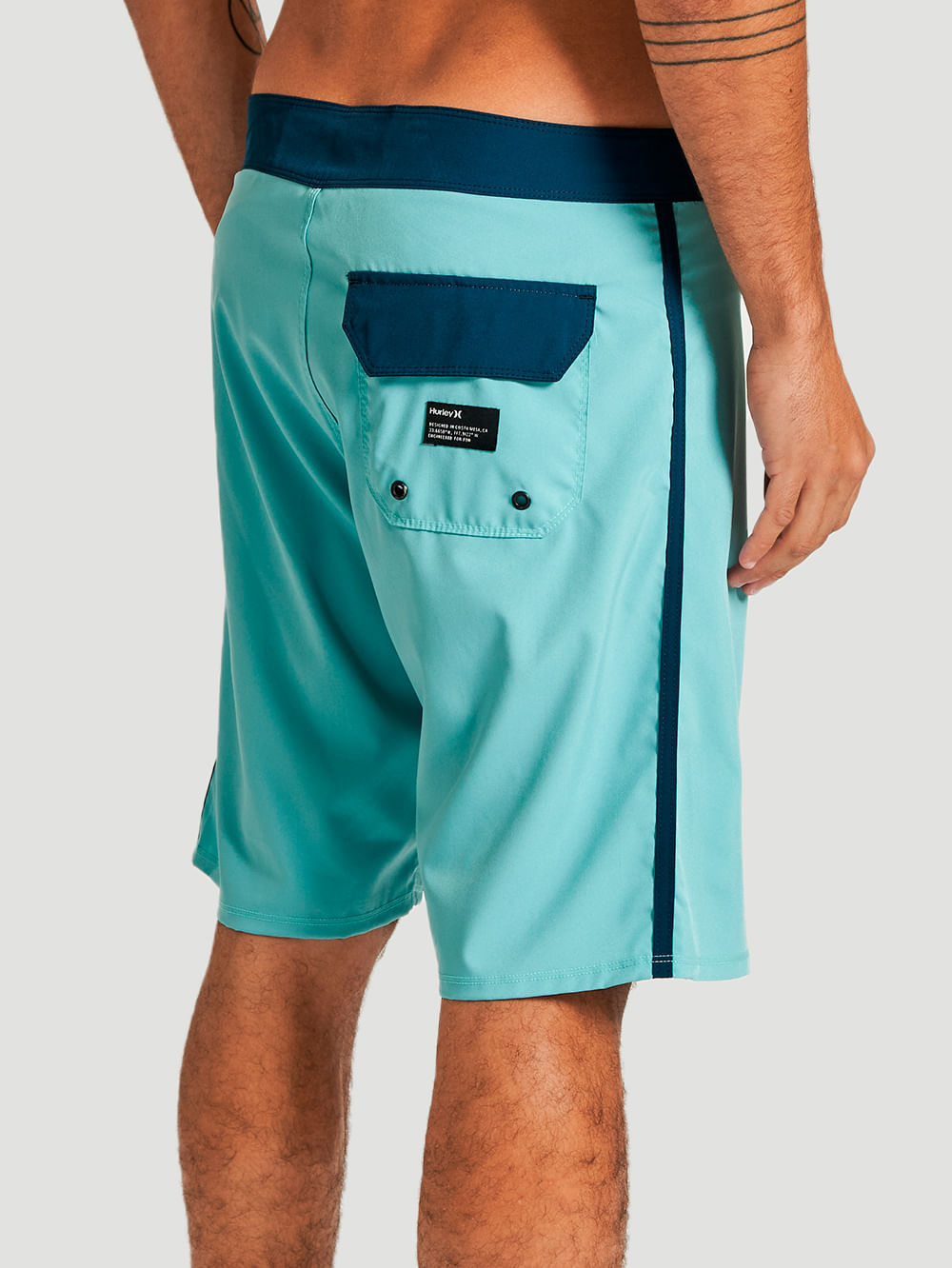 Boardshort Hurley Block 19.5" Turquesa