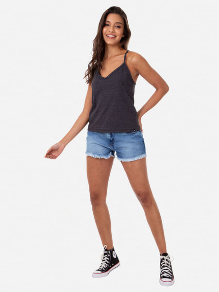 Blusa Hurley Modern Mescla Preto