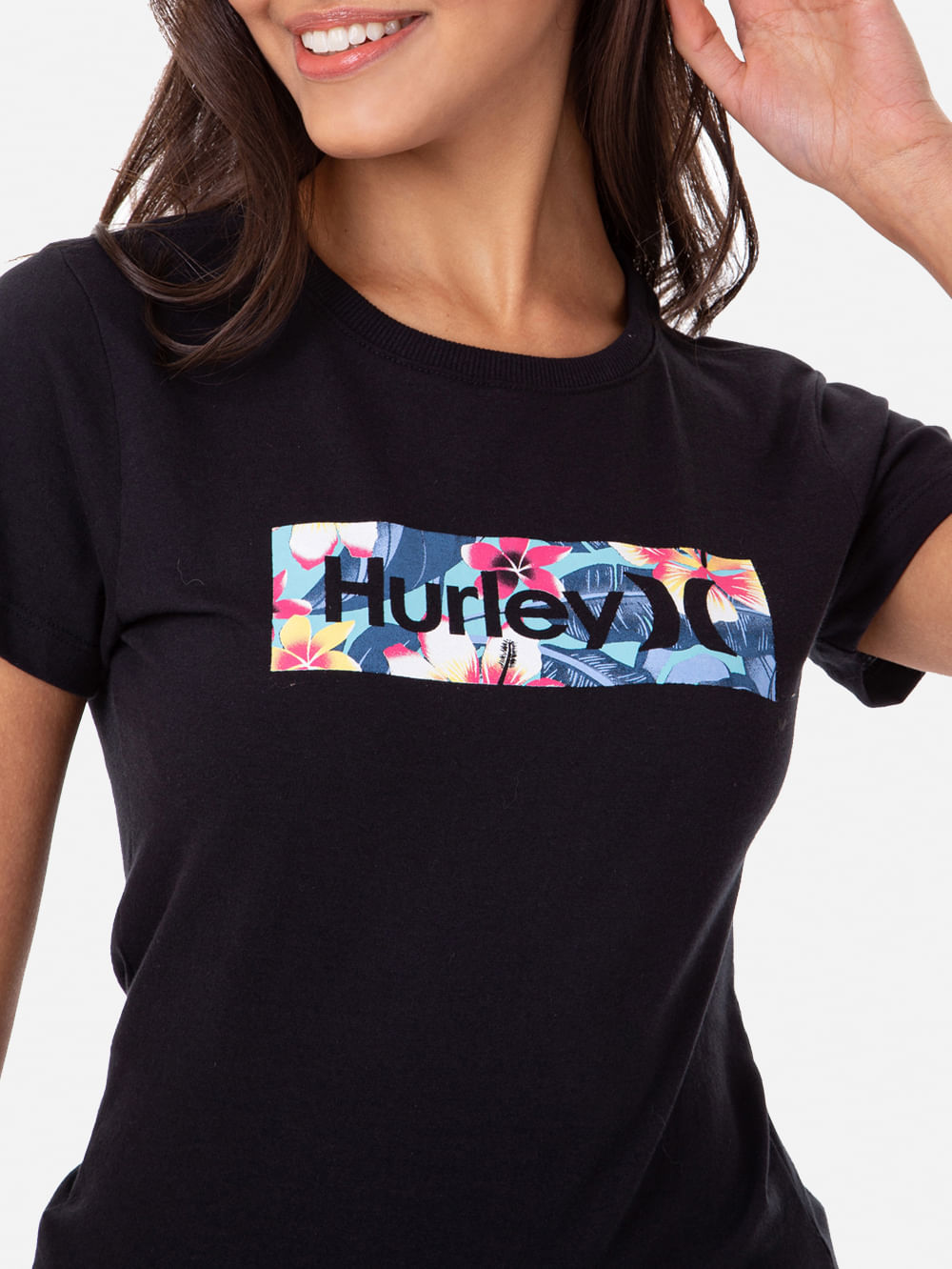 Camiseta Hurley Cabana Box Preta