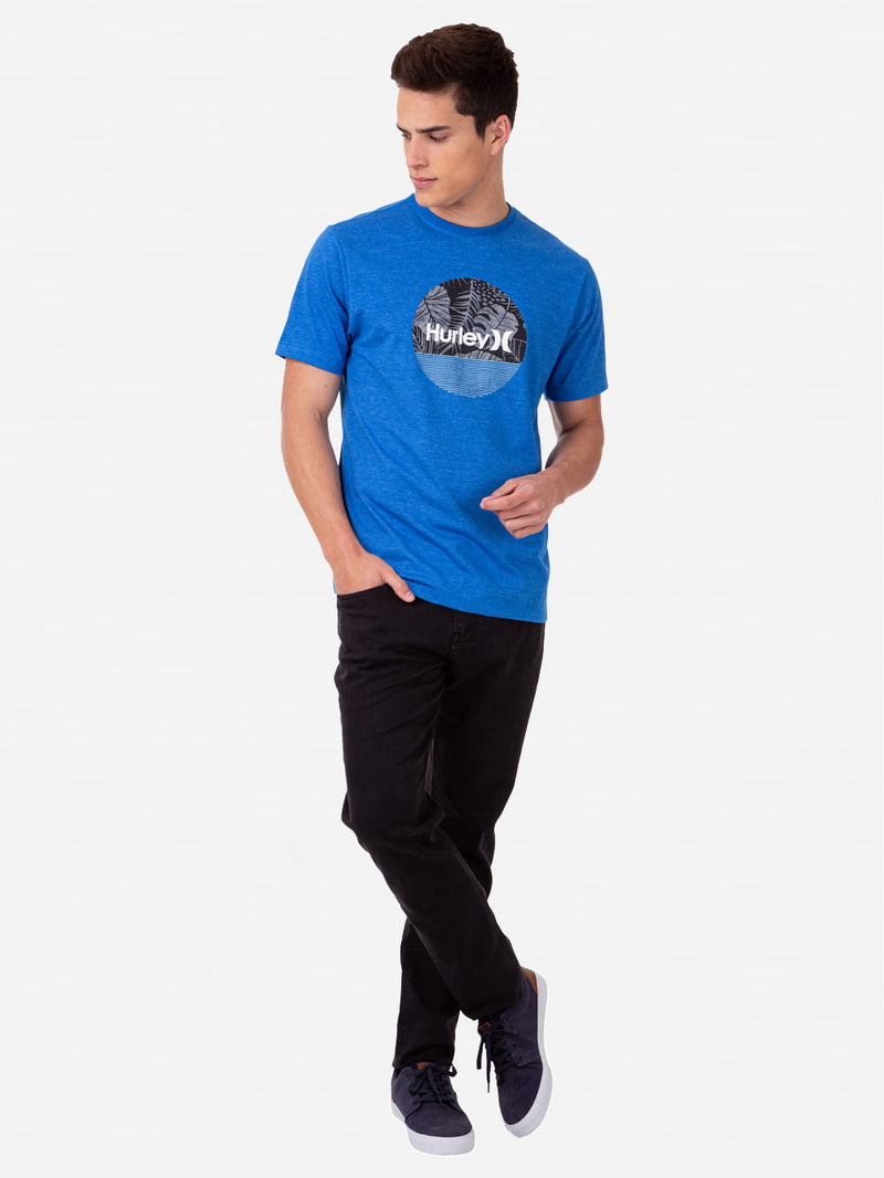Camiseta Hurley Circle Mescla Azul