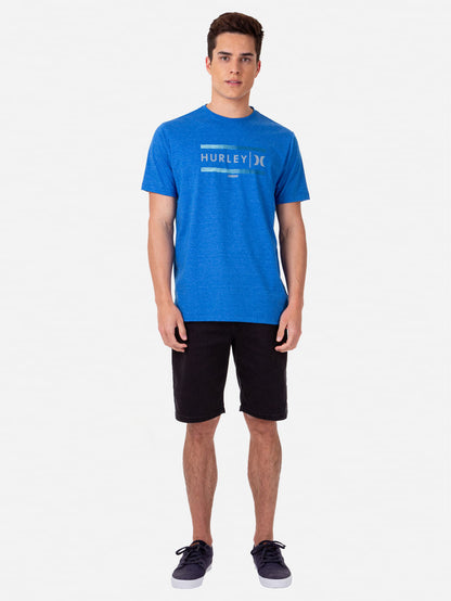 Camiseta Hurley Est Mescla Azul