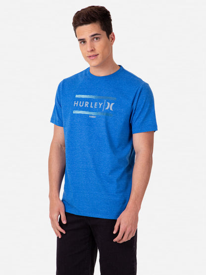 Camiseta Hurley Est Mescla Azul