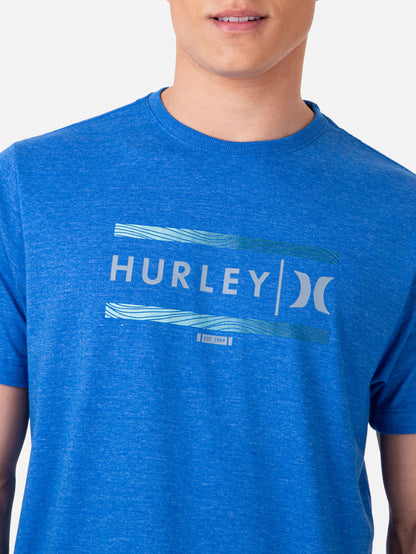 Camiseta Hurley Est Mescla Azul