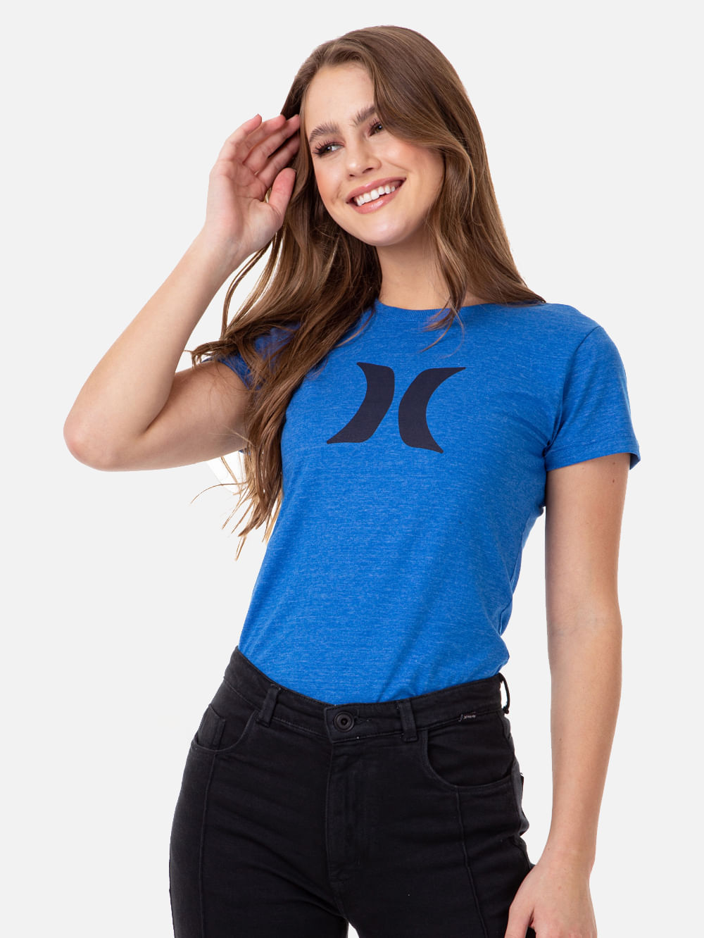 Camiseta Hurley Icon Mescla Azul