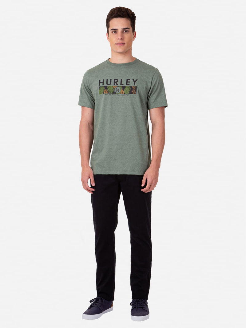 Camiseta Print and Destroy Mescla Verde