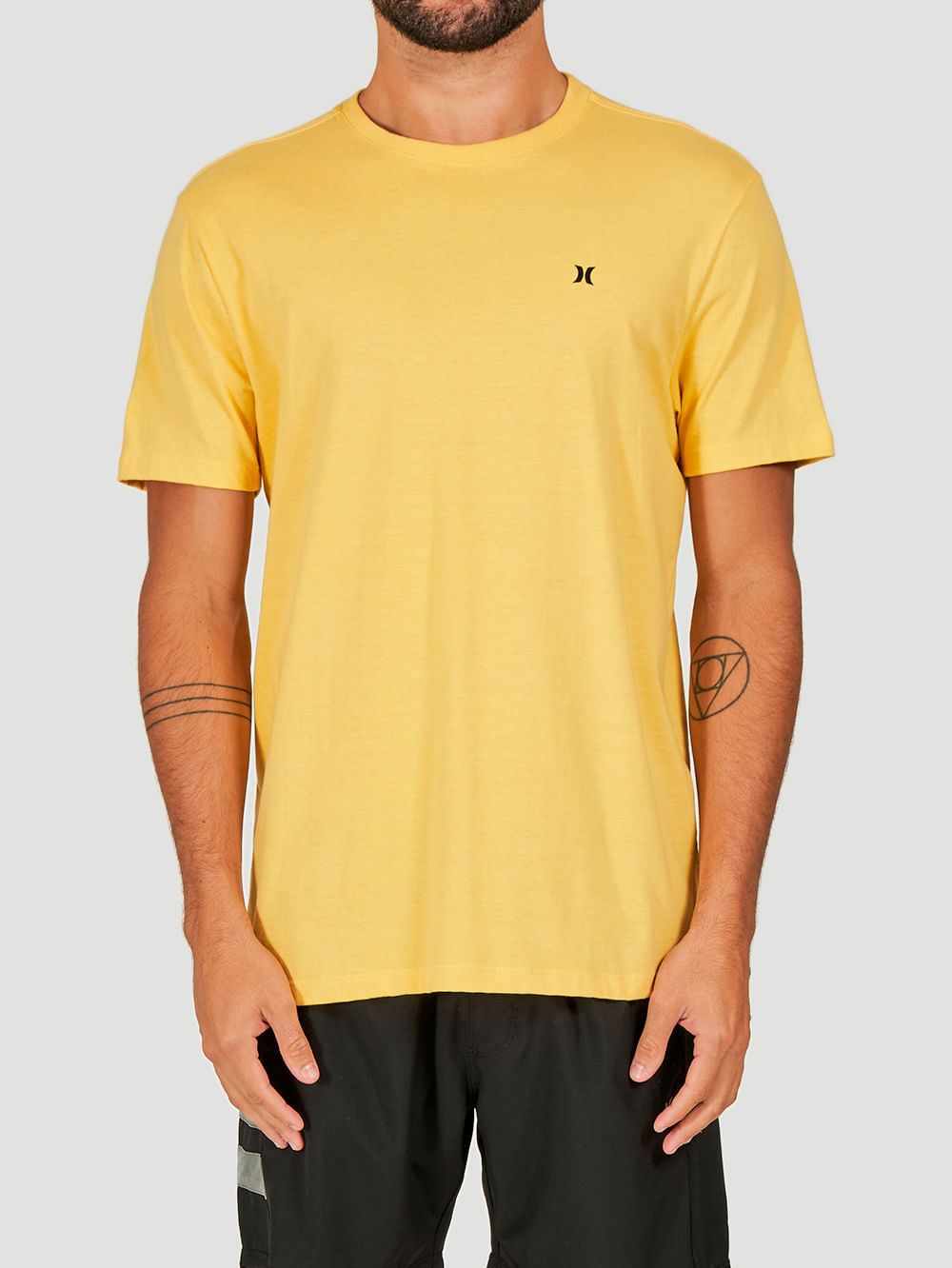 Camiseta Hurley Mini Icon Plus Size Amarelo